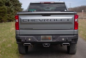 Chevrolet Silverado 1500 Rear Bumper - Fishbone Offroad - Rockfish - Black Texture - `19-`22